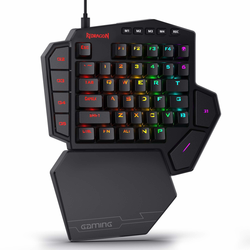 Gaming Keyboard Half - Redragon K585 DITI 한 손으로 RGB
