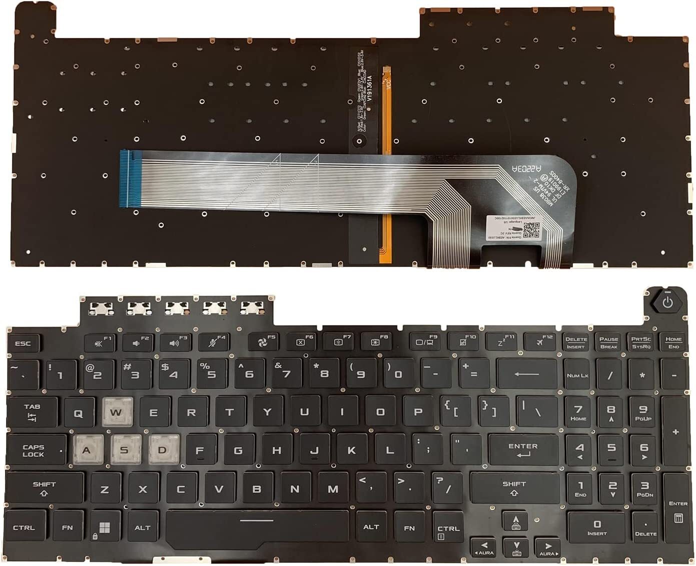 Gaming Keyboard Asus - Asus TUF Gaming F17 FX706LI 노트북