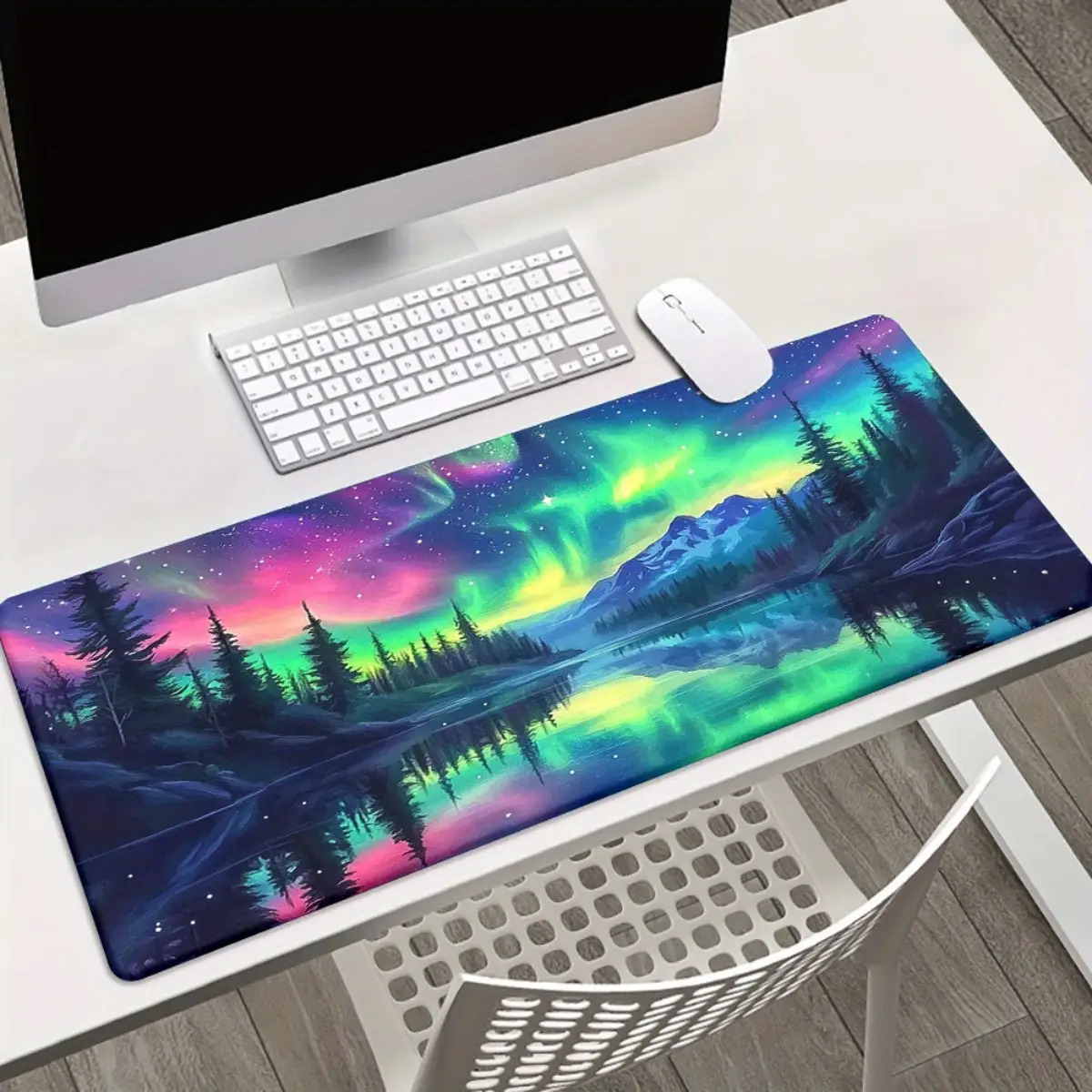 Gaming Keyboard Brand - 브랜드 다채로운 웨이브 프린트 마우스 패드