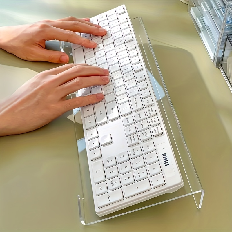 Gaming Keyboard Brand - 아크릴 키보드 스탠드, 투명한 데스크탑 정리함,
