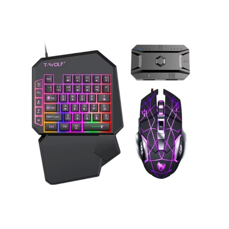 Gaming Keyboard Half - T-Wolf Tf950 5 in 1 한손
