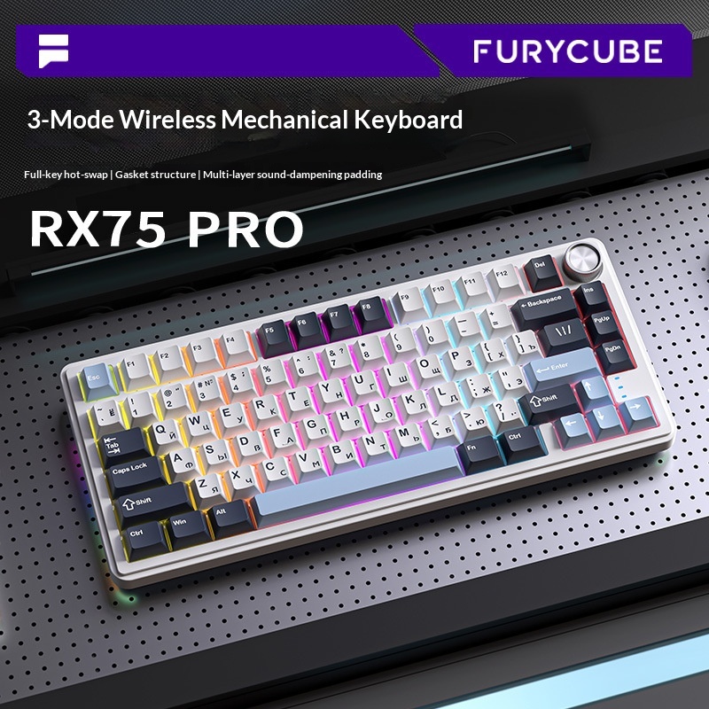 Gaming Keyboard Not Typing - Furycube Rx75 Pro 트라이 모드 러시아어