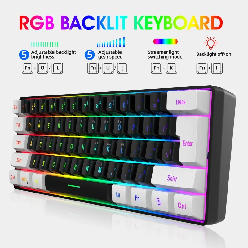 키보드 및 마우스 60% 컴퓨터 게임용 콤보 키트 PC - Gaming Keyboard Ergonomic 리뷰 및 가격