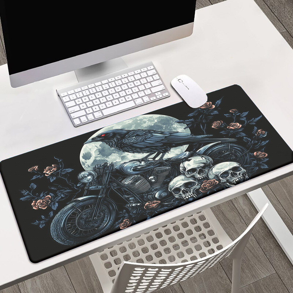 브랜드 고딕 레이븐 오토바이 게이밍 데스크 매트 짙은  - Gaming Keyboard Brand 리뷰 및 가격
