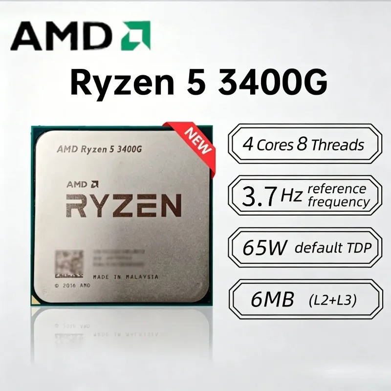 AMD 라이젠 5 3400G 4코어 8스레드 3.7GH - Amd Cpu Ryzen 5 리뷰 및 가격