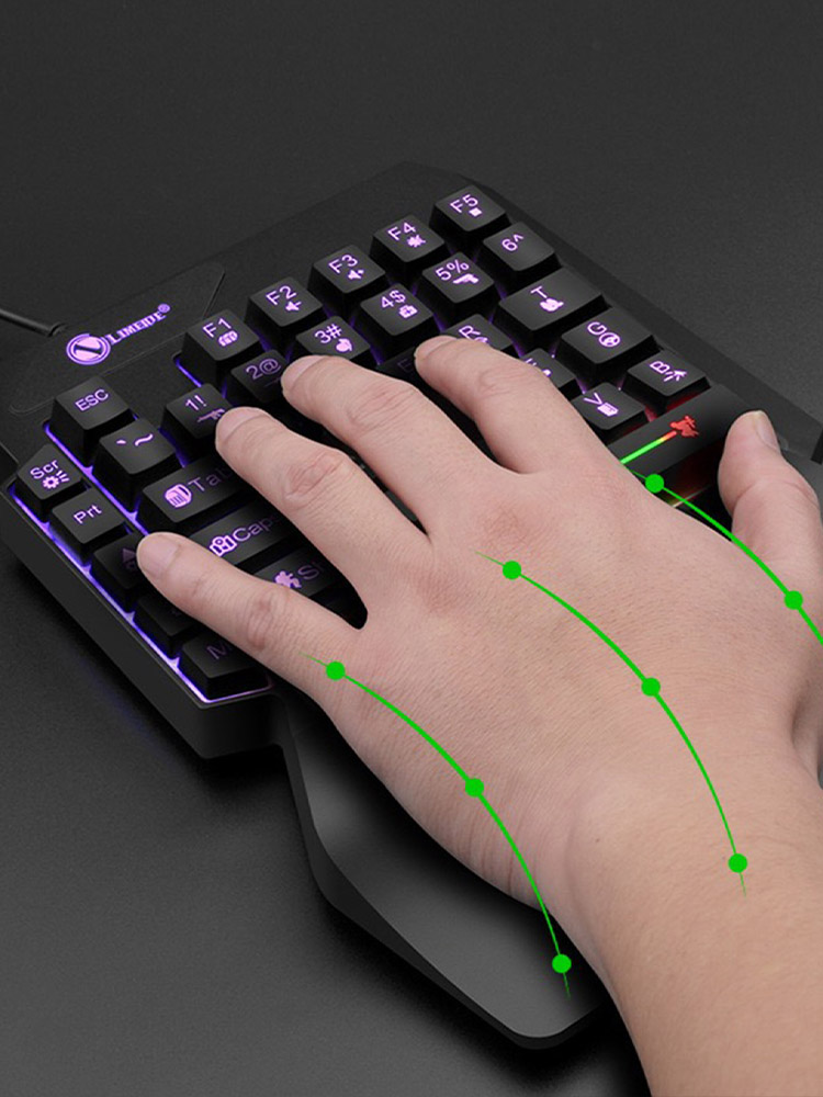 기계식 한손용 라이트 게임 유선 키보드, 라듐 각인 문 - Gaming Keyboard Half 리뷰 및 가격
