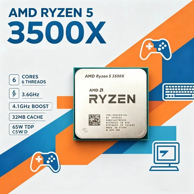 소켓 AM4 교체용 프로세서 R5 3500X 6 코어  - Amd Cpu Ryzen 5 리뷰 및 가격