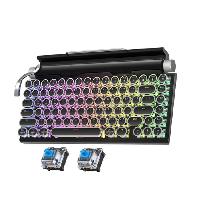 무선 기계식 키보드, 레트로 타자기 스타일 듀얼 모드  - Gaming Keyboard Not Typing 리뷰 및 가격