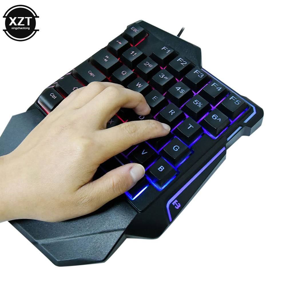 USB 한손 키보드 게임용 기계식 느낌 키보드 휴대용  - Gaming Keyboard Half 리뷰 및 가격