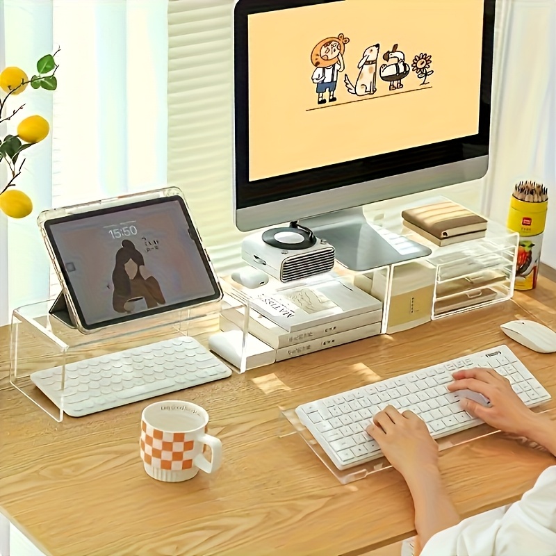아크릴 키보드 스탠드, 투명한 데스크탑 정리함, 사무실 - Gaming Keyboard Brand 리뷰 및 가격