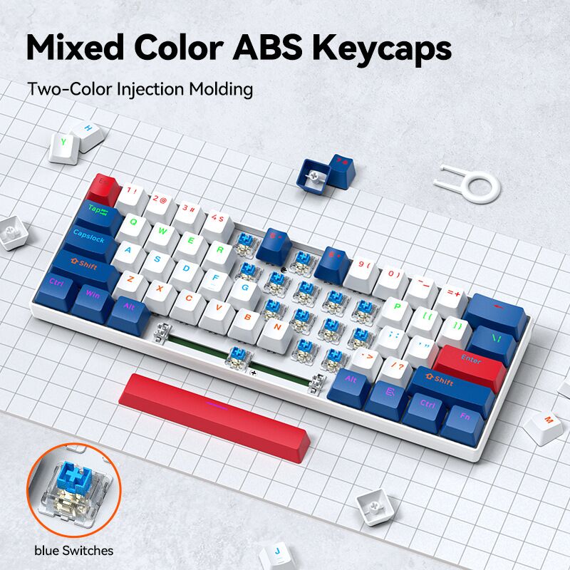 T-WOLF T60 61키 미니 기계식 키보드, 유선  - Gaming Keyboard Not Typing 리뷰 및 가격