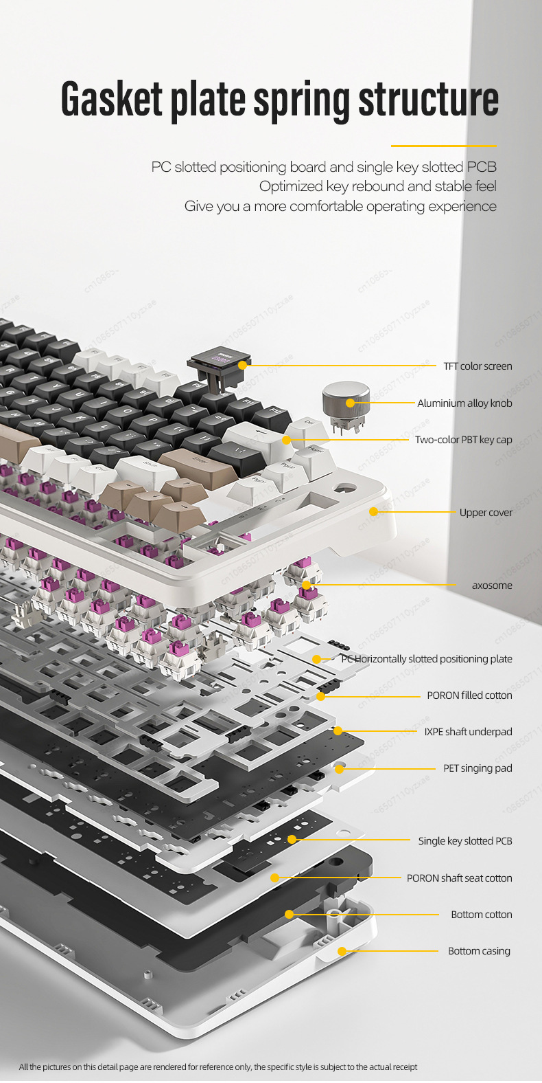 2024 새로운 AL66 기계식 키보드 알루미늄 합금  - Gaming Keyboard No Rgb 리뷰 및 가격