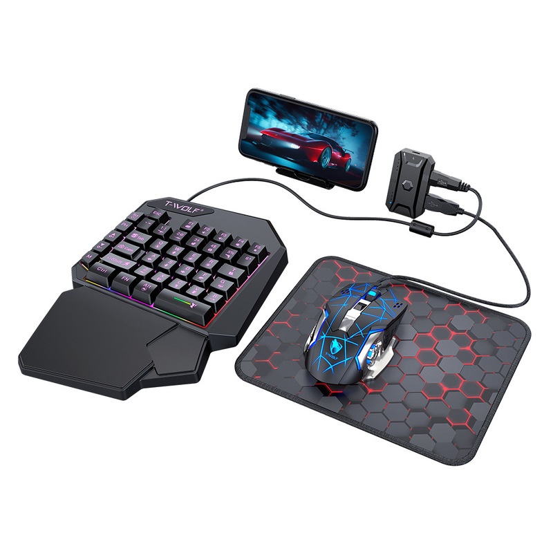 T-Wolf Tf950 5 in 1 한손 게이밍 키보드 - Gaming Keyboard Half 리뷰 및 가격