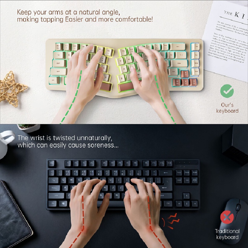 A86 게이밍 키보드 분할형 인체공학적 유선 백라이트  - Gaming Keyboard Not Typing 리뷰 및 가격