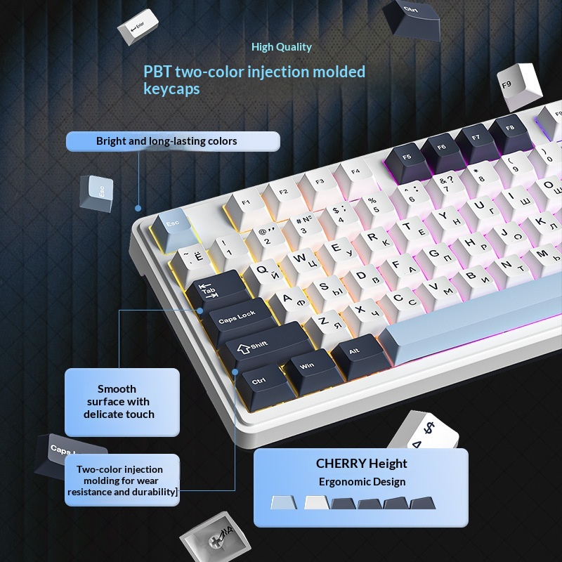 Furycube Rx75 Pro 트라이 모드 러시아어  - Gaming Keyboard Not Typing 리뷰 및 가격