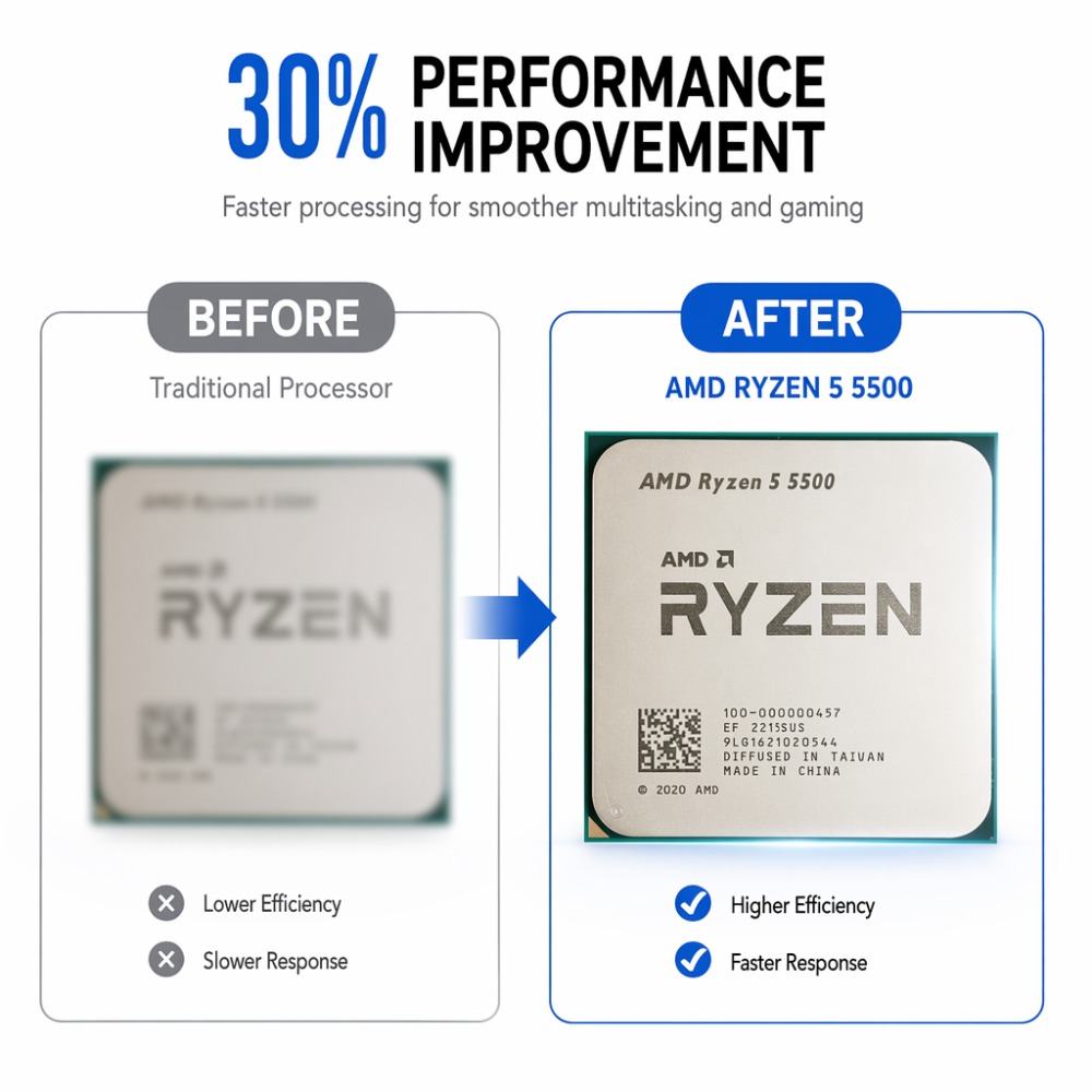 멀티태스킹 게이밍 데스크탑 CPU R5 5500 AMD - Amd Cpu Ryzen 5 리뷰 및 가격