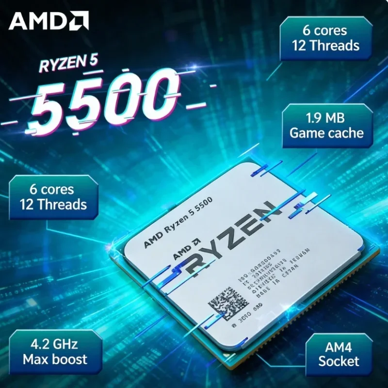 AMD 라이젠 5 5500 R5 5500 6코어 12스 - Amd Cpu Ryzen 5 리뷰 및 가격